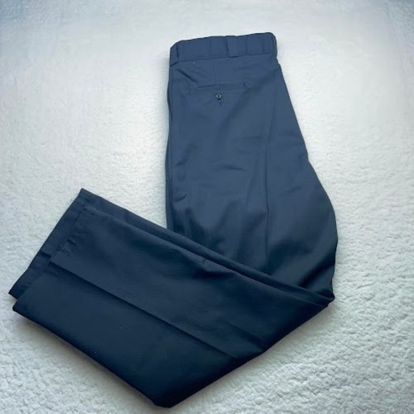 NEW Dickies Twill Work Pants Mens 42x34 Black Loose Fit Double Knee  NWT Big - Picture 1 of 12